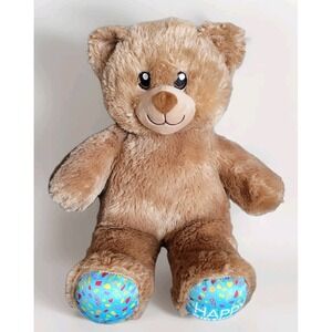 BUILD-A-BEAR  Teddy Bear Happy Birthday 15" Plush Stuffed Animal Great Condition